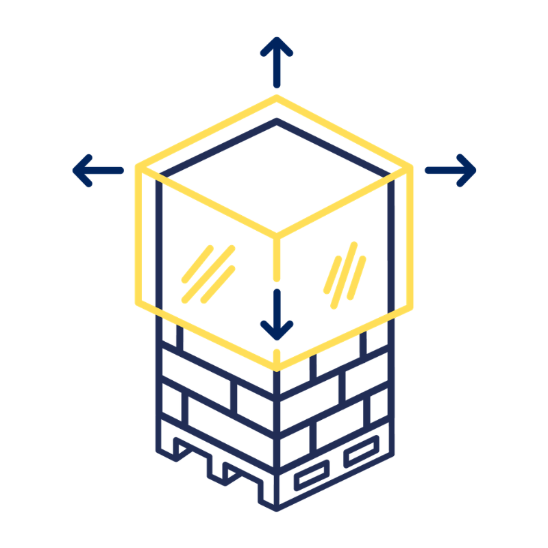Icon Dehnbarkeit und Transportschutz